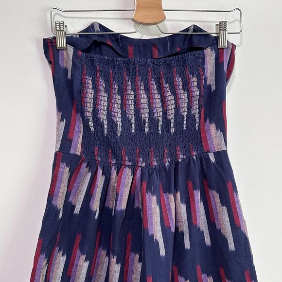 Urban Outfitters Staring At Stars Romper S Strapless Pockets Smocked Summer - Picture 5 of 8